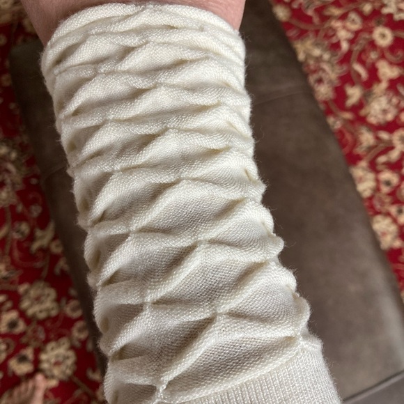 Ivory Sweater dress with cowl neck - Picture 7 of 10